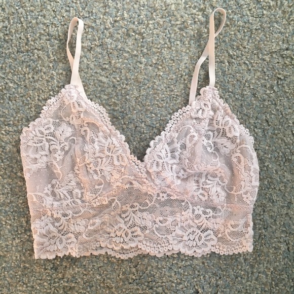La Hearts Other - Pink lace bralette